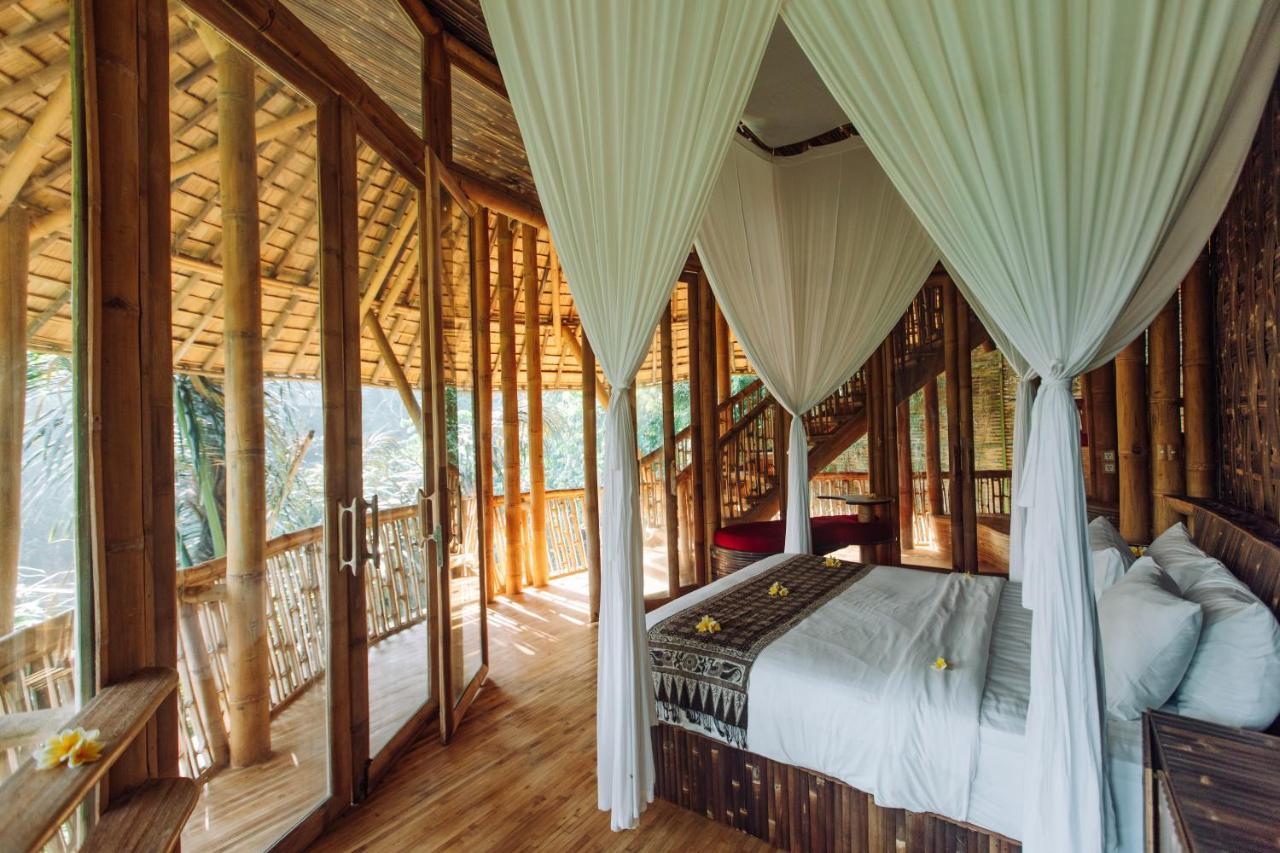 Temple House 3Bds Eco Bamboo House Pool River View Bringkit Exterior photo